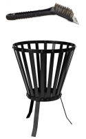 Drewno palenisko ogniskowe legal 51cm stal szczotka Drewno palenisko ogniskowe legal 51cm stal szczotka