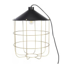 LED Lampa stołowa JULES loft E27 czarna metal LED Lampa stołowa JULES loft E27 czarna metal
