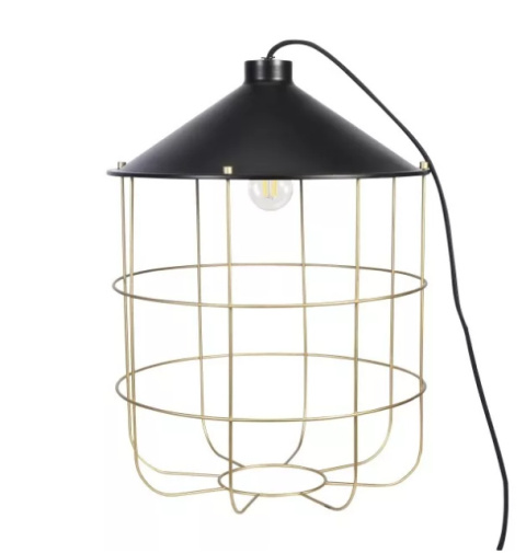 LED Lampa stołowa JULES loft E27 czarna metal LED Lampa stołowa JULES loft E27 czarna metal
