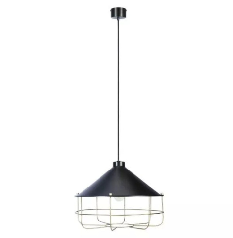 LED Lampa wisząca JULES loft E27 czarna metal LED Lampa wisząca JULES loft E27 czarna metal