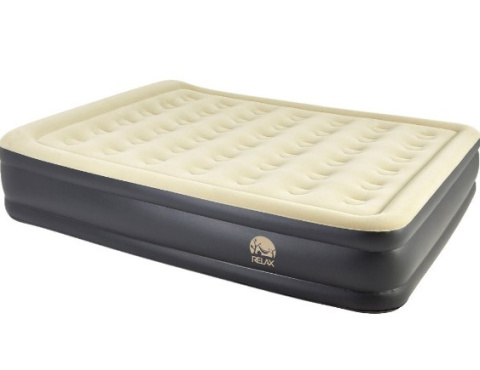 Łożko materac z pompką PVC 152cm 203cm 43cm 230V poduszka Łożko materac z pompką PVC 152cm 203cm 43cm 230V poduszka