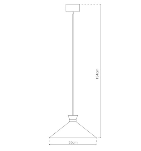 LED Lampa wisząca EVE 35cm E27 biała złota mat LED Lampa wisząca EVE 35cm E27 biała złota mat