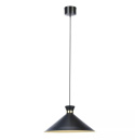 LED Lampa wisząca EVE 35cm E27 czarna złota mat