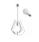 LED Lampa wisząca AURORA E27 35cm srebrna LED Lampa wisząca AURORA E27 35cm srebrna