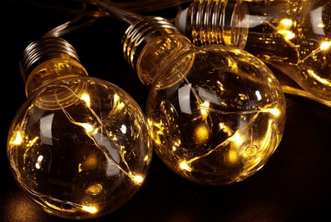 Girlanda 15 lamp Solarna BULB LED 4,8m czujka Tealight4 Girlanda 15 lamp Solarna BULB LED 4,8m czujka Tealight4
