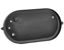 LED Lampa ALUMINIOWA BLACK kinkiet IP44 E27 czarna LED Lampa ALUMINIOWA BLACK kinkiet IP44 E27 czarna