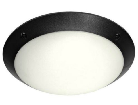 LED Lampa plafon zewnętrzny łazienki BLACK ring IP66 LED Lampa plafon zewnętrzny łazienki BLACK ring IP66