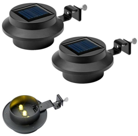 LED Lampa solarna LED 2szt rynnowe rynny ogród talight4 LED Lampa solarna LED 2szt rynnowe rynny ogród talight4