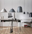 LED Lampa wisząca Madison 18cm E27 metalowa szara LED Lampa wisząca Madison 18cm E27 metalowa szara