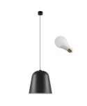 LED Lampa wisząca Madison 38cm E27 metalowa grafit LED Lampa wisząca Madison 38cm E27 metalowa grafit
