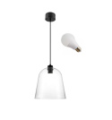 LED Lampa wisząca Madison 28cm E27 transparentna szkło LED Lampa wisząca Madison 28cm E27 transparentna szkło
