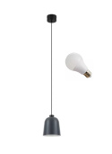 LED Lampa wisząca Madison 18cm E27 metalowa grafit LED Lampa wisząca Madison 18cm E27 metalowa grafit