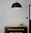 LED Lampa wisząca Elon 38cm E27 metalowa czarna LED Lampa wisząca Elon 38cm E27 metalowa czarna