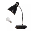 LED Lampa biurkowa SIMON E27 31cm czarna regulowana LED Lampa biurkowa SIMON E27 31cm czarna regulowana