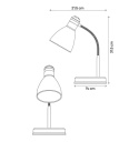LED Lampa biurkowa SIMON E27 31cm niebieska regulowana LED Lampa biurkowa SIMON E27 31cm niebieska regulowana