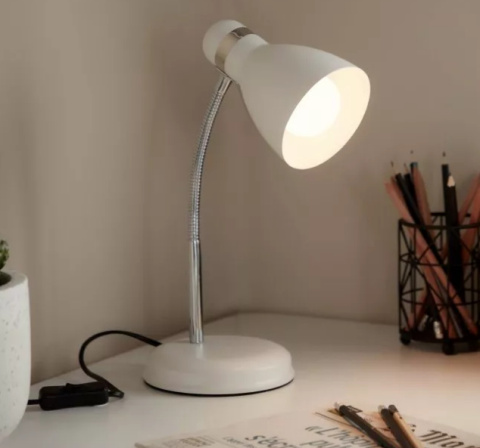LED Lampa biurkowa SIMON E27 31cm biała regulowana LED Lampa biurkowa SIMON E27 31cm biała regulowana