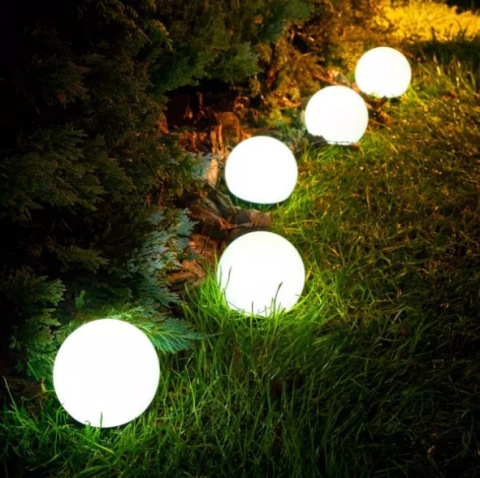 LED Lampa solarna 5szt kule białe śr 9cm LED IP44 tealight4ZWY LED Lampa solarna 5szt kule białe śr 9cm LED IP44 tealight4ZWY
