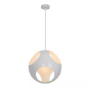 LED Lampa wisząca Joe 35cm E27 biała metal LED Lampa wisząca Joe 35cm E27 biała metal