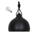 LED Lampa wisząca SUSAN 22cm E27 czarna ceramiczna metal LED Lampa wisząca SUSAN 22cm E27 czarna ceramiczna metal