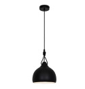 LED Lampa wisząca SUSAN 22cm E27 czarna ceramiczna metal LED Lampa wisząca SUSAN 22cm E27 czarna ceramiczna metal