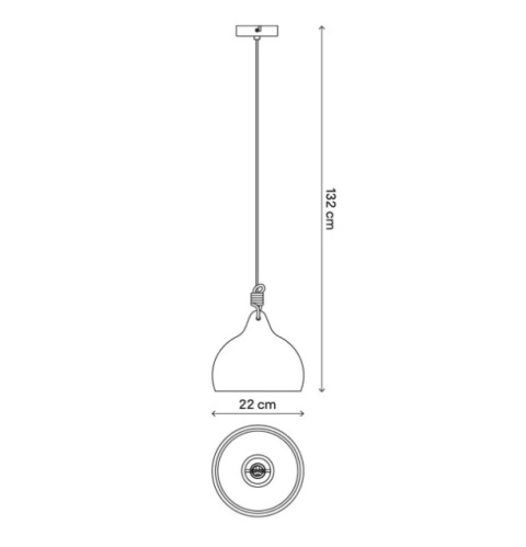LED Lampa wisząca SUSAN 22cm E27 czarna ceramiczna metal LED Lampa wisząca SUSAN 22cm E27 czarna ceramiczna metal