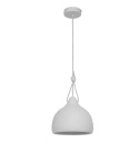 LED Lampa wisząca SUSAN 22cm E27 biała ceramiczna metal