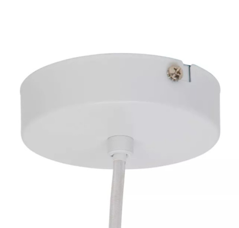 LED Lampa wisząca SUSAN 22cm E27 biała ceramiczna metal LED Lampa wisząca SUSAN 22cm E27 biała ceramiczna metal