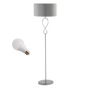 LED Lampa podłogowa SINA E27 152cm szara srebrna LED Lampa podłogowa SINA E27 152cm szara srebrna