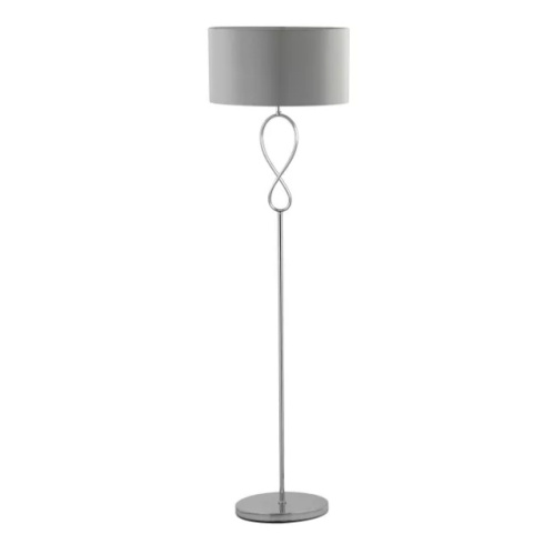 LED Lampa podłogowa SINA E27 152cm szara srebrna LED Lampa podłogowa SINA E27 152cm szara srebrna
