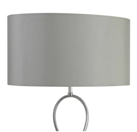 LED Lampa podłogowa SINA E27 152cm szara srebrna LED Lampa podłogowa SINA E27 152cm szara srebrna