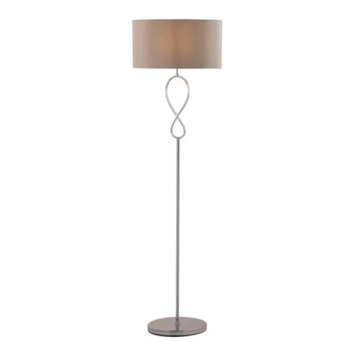 LED Lampa podłogowa SINA E27 152cm szara srebrna LED Lampa podłogowa SINA E27 152cm szara srebrna