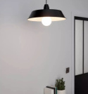 LED Lampa wisząca ALBERT 38cm E27 czarna metalowa LED Lampa wisząca ALBERT 38cm E27 czarna metalowa