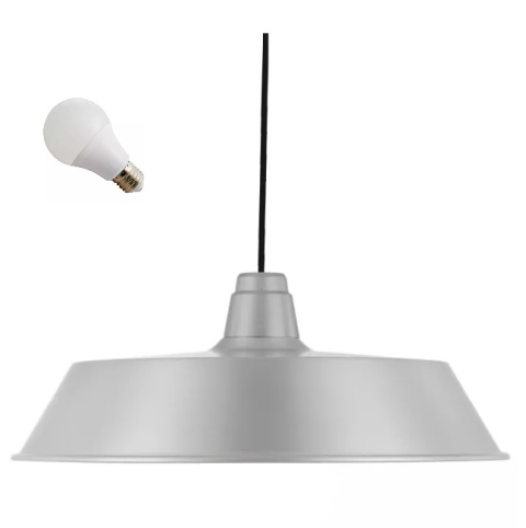 LED Lampa wisząca ALBERT 38cm E27 galwanizowana metalowa LED Lampa wisząca ALBERT 38cm E27 galwanizowana metalowa