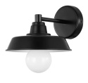 LED Lampa ścienna kinkiet ALBERT E27 czarny metalowy LED Lampa ścienna kinkiet ALBERT E27 czarny metalowy