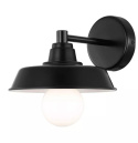 LED Lampa ścienna kinkiet ALBERT E27 czarny metalowy LED Lampa ścienna kinkiet ALBERT E27 czarny metalowy