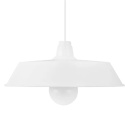 LED Lampa wisząca ALBERT 38cm E27 biała metalowa LED Lampa wisząca ALBERT 38cm E27 biała metalowa