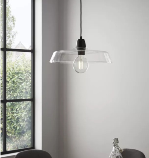LED Lampa wisząca ALBERT E27 szkło transparentna LED Lampa wisząca ALBERT E27 szkło transparentna