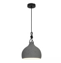 LED Lampa wisząca SUSAN 22cm E27 szara ceramiczna metal LED Lampa wisząca SUSAN 22cm E27 szara ceramiczna metal