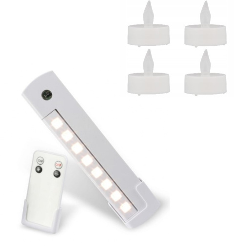 LED Lampka podszafkowa LED sciemnialna pilot 3xAAA Tealighty LED Lampka podszafkowa LED sciemnialna pilot 3xAAA Tealighty