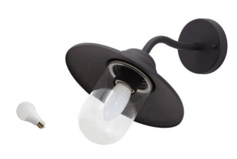 LED Lampa ogrodowa latarnia BLACK kinkiet IP44 LEDZWY LED Lampa ogrodowa latarnia BLACK kinkiet IP44 LEDZWY