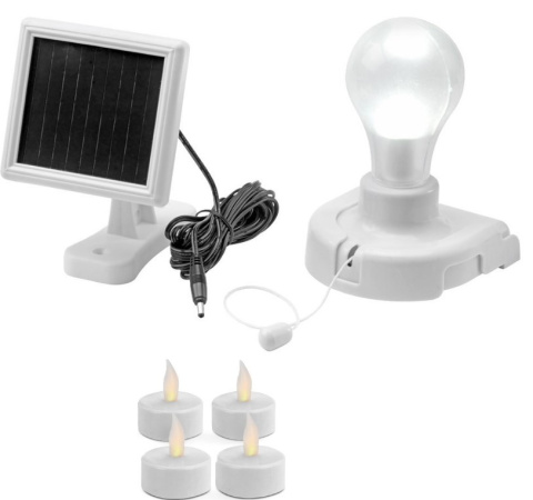 Lampa lampka oświetlenie słoneczne LED plus tealight Lampa lampka oświetlenie słoneczne LED plus tealight