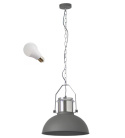 LED Lampa wisząca STAN 38cm E27 szara metalowa LED Lampa wisząca STAN 38cm E27 szara metalowa