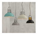 LED Lampa wisząca STAN 38cm E27 szara metalowa LED Lampa wisząca STAN 38cm E27 szara metalowa