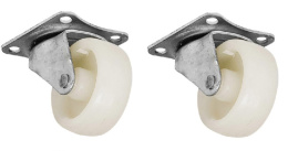 KOŁA nylon meblowe 30mm 15kg galwanizowane 2szt obrotowe