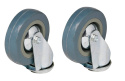 Koła jezdne obrotowe Szer 27 Wys 135 śr 100 mm 55kg 4szt Koła jezdne obrotowe Szer 27 Wys 135 śr 100 mm 55kg 4szt