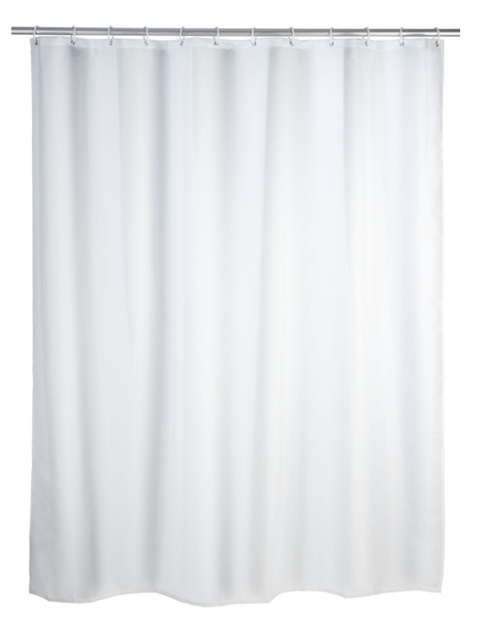 Zasłona prysznicowa BIAŁA 180x200 cm poliester biała Zasłona prysznicowa BIAŁA 180x200 cm poliester biała