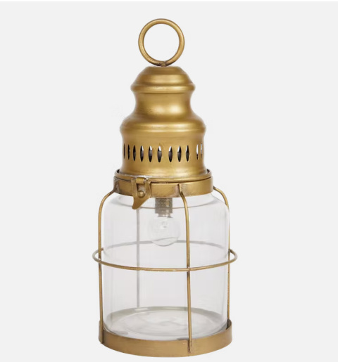 Latarenka baterie stołowa złota LED 13 x 32 cm RETRO Latarenka baterie stołowa złota LED 13 x 32 cm RETRO