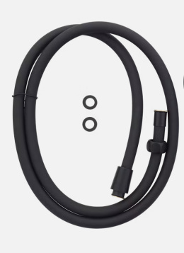 Wąż prysznicowy BLACK 150-175cm czarny uniwersalny kąpiel