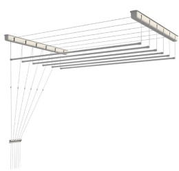 Suszarka sufitowa  łazienka balkon  6prętów 90cm biała