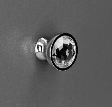 Gałka meblowa okrągła kryształ chrom 3cm szafki szuflady Gałka meblowa okrągła kryształ chrom 3cm szafki szuflady